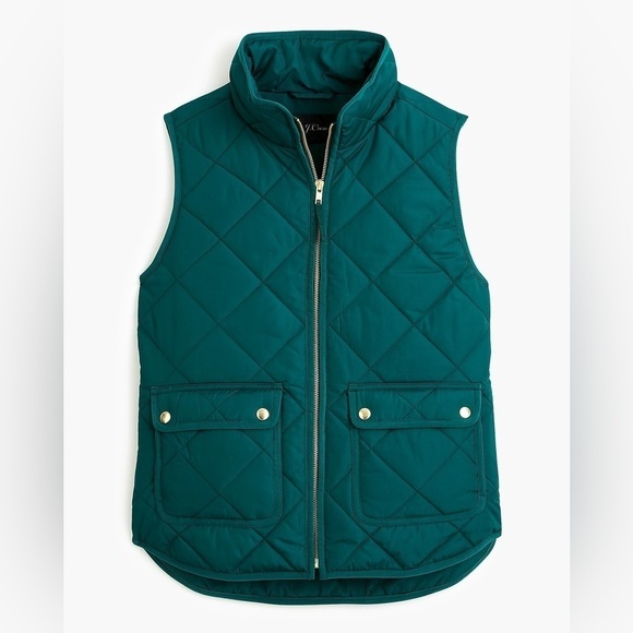 J.crew Womens Excursion Quilted Primaloft Green Vest size Small - Picture 9 of 9